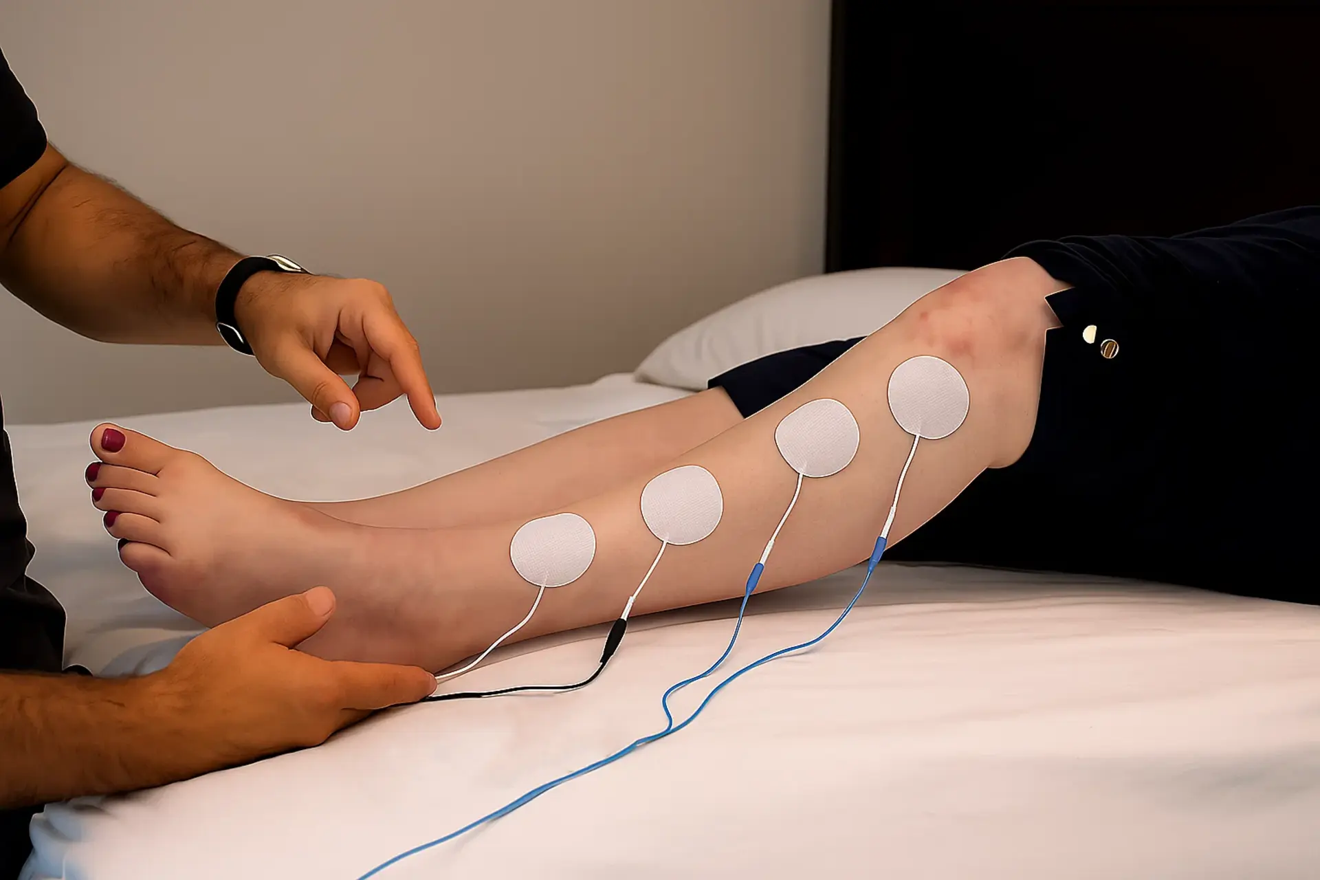Tens therapy for foot Drop